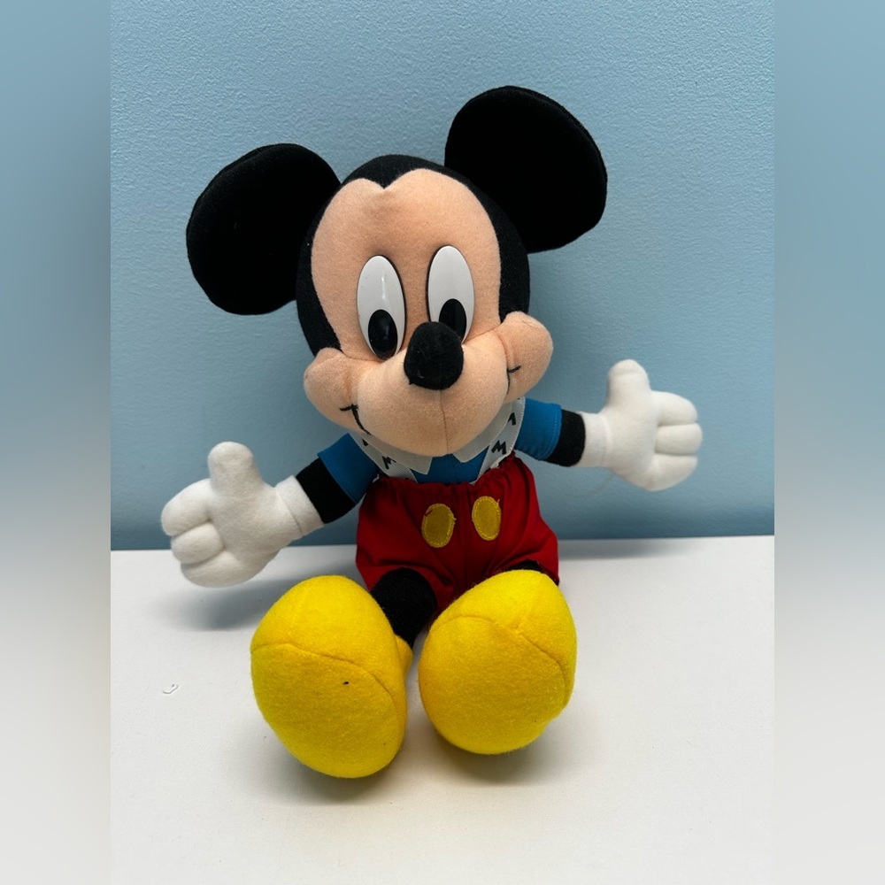 Disney Mickey Mouse Plush - Black, Red, Yellow